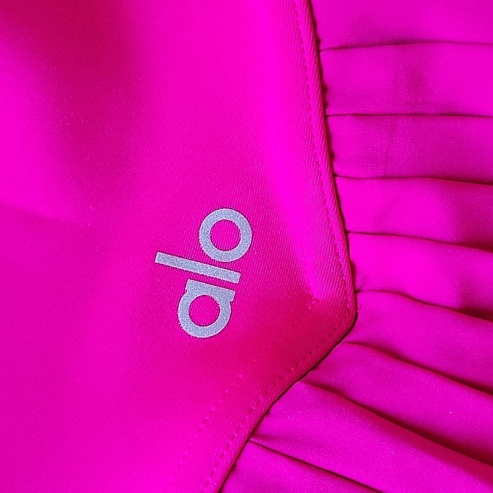 SOLD Alo GRAND SLAM TENNIS SKIRT skort magneta pink (RARE) pleated sz SMALL - Picture 6 of 6